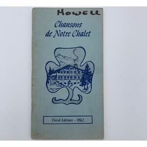 Girl Scout Pocket Songbooks (1956) & Cansons de Notre Chalet (1962) Vintage READ